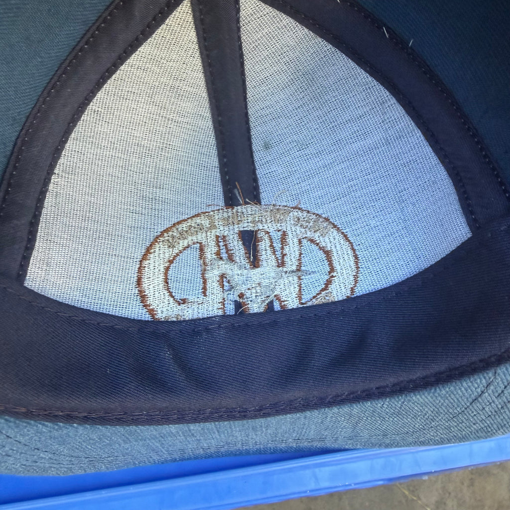 DEADSTOCK 80s/90s Weaver Leather Denim & Suede Snapback miUSA