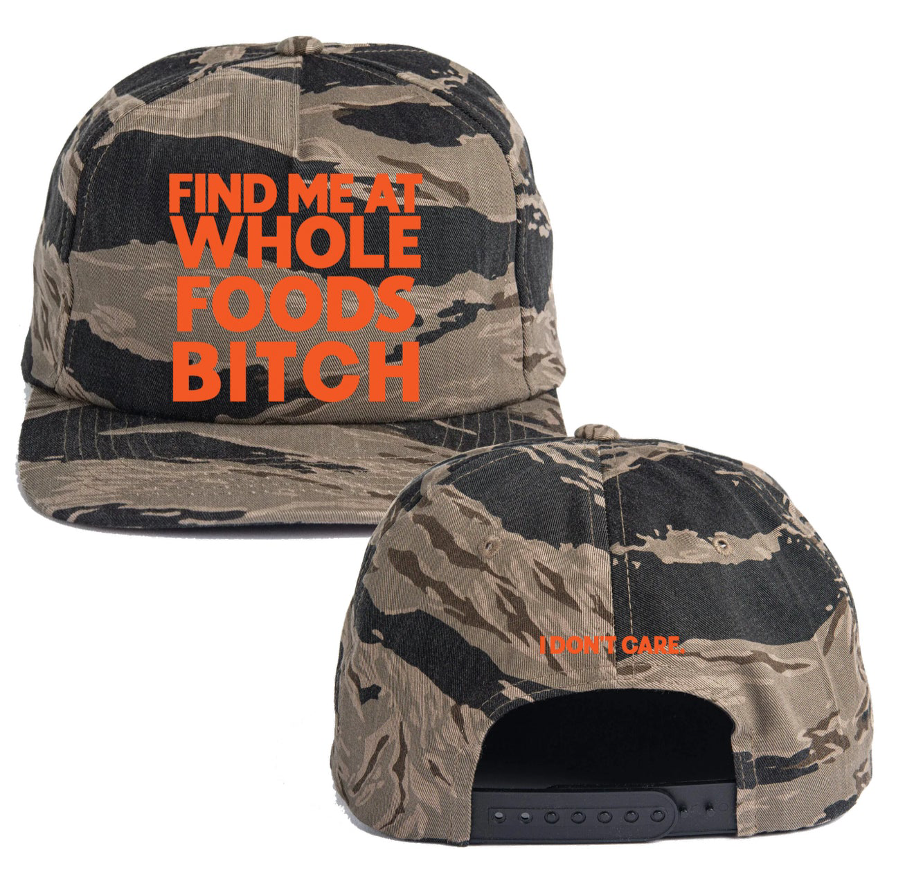 Find Me At Whole Foods Camo Snapback *MADE TO ORDER*