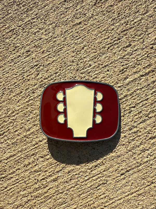 TNN Enamel Guitar Logo Belt Buckle - 3”