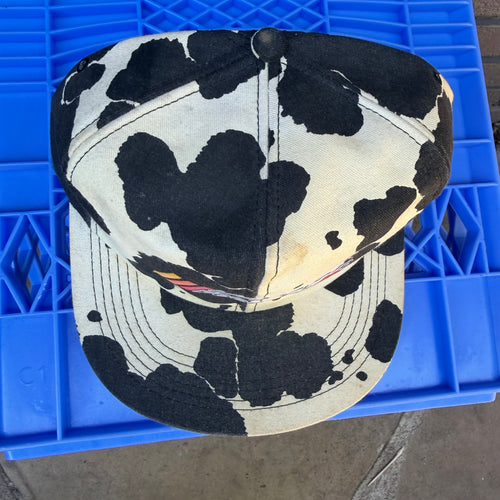 80s Life Cycle Cow Print K-Products Snapback miUSA
