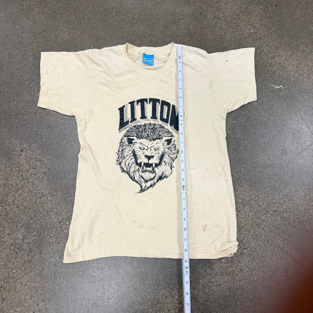 80s Distressed Nashville Litton Lions Single Stitch Tee - M miUSA