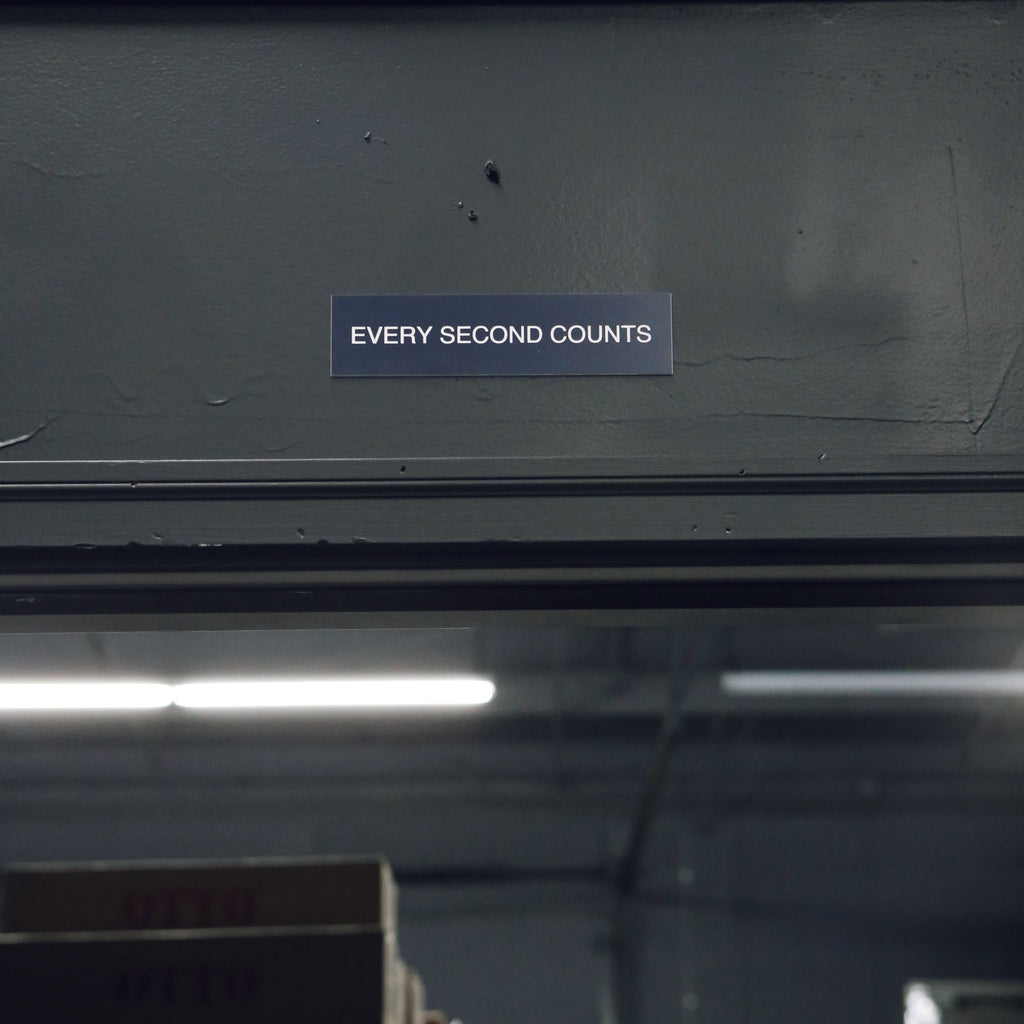 Every Second Counts Sign