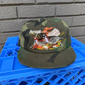 DEADSTOCK 80s Camo Pursuit Pheasant Scene K-Products Snapback miUSA