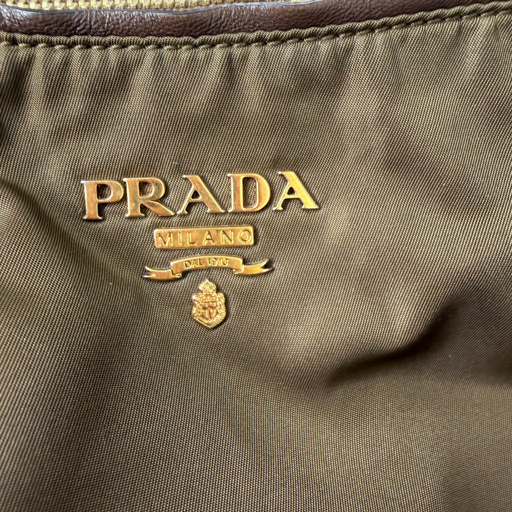 Authenticated Prada Tessuto Nylon & Leather Tote