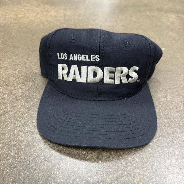 80s AJD Los Angeles Raiders Block Text Snapback