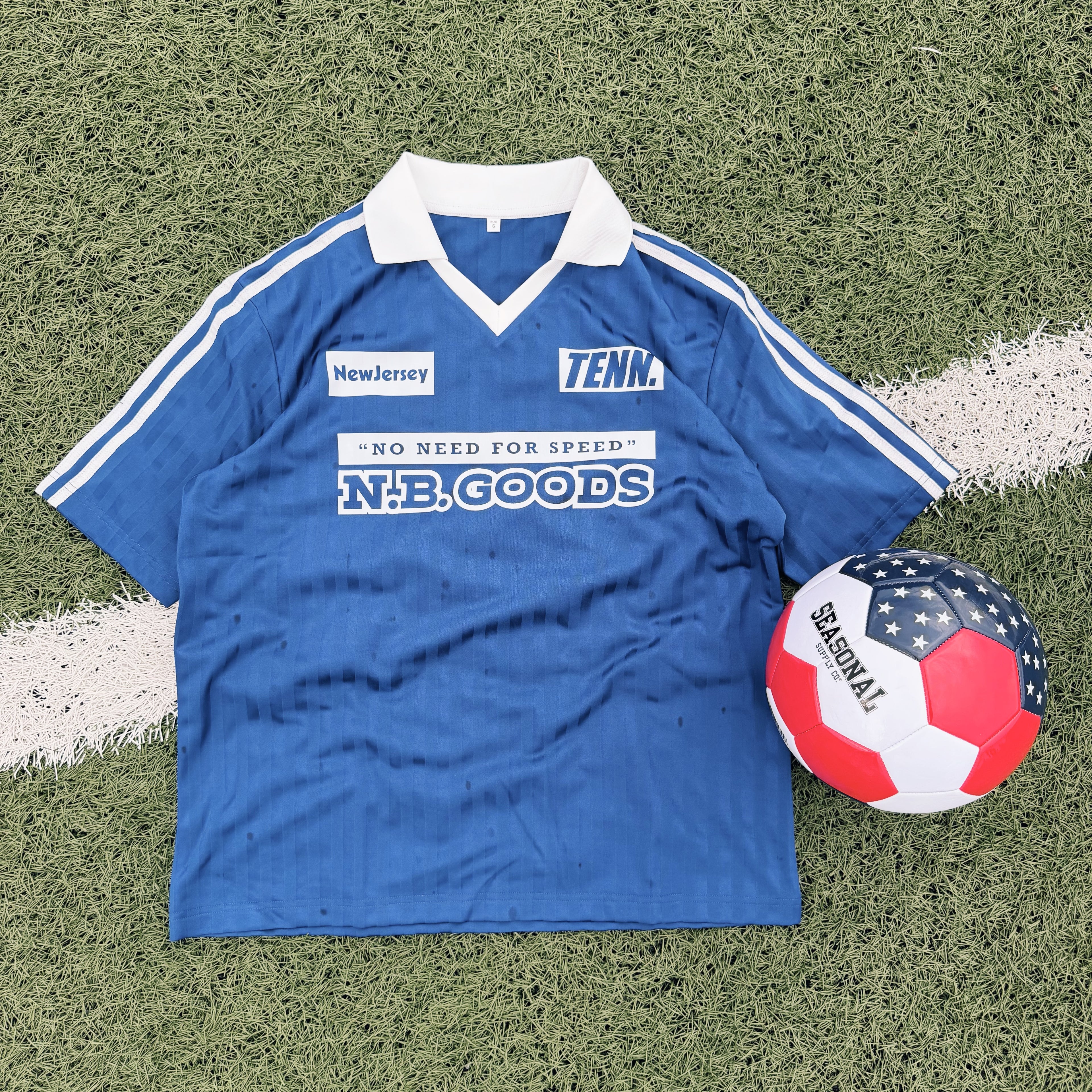 No Need For Speed Retro Boxy Soccer Jersey