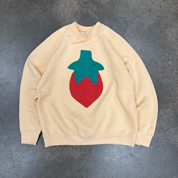 N.B.G. Custom Patch Crewneck - Peachy/Strawberry - L