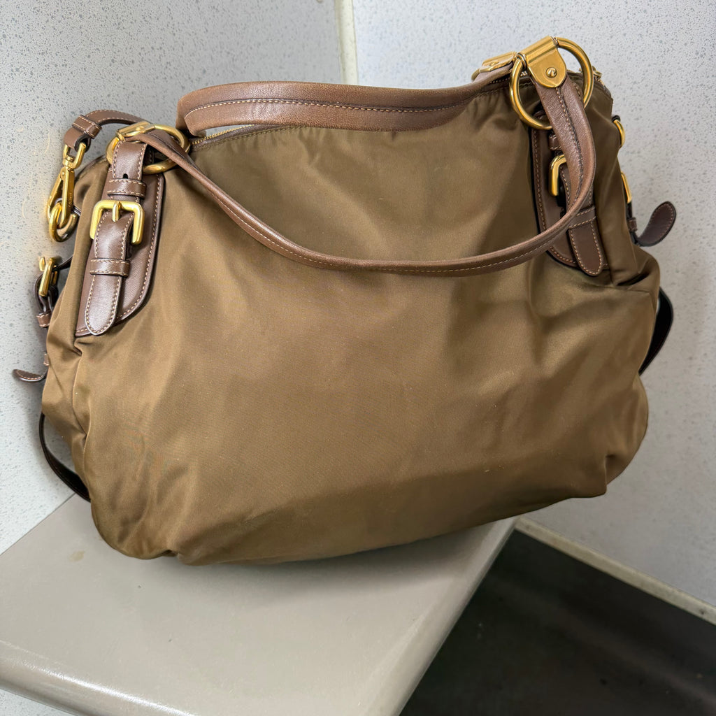 Authenticated Prada Tessuto Nylon & Leather Tote