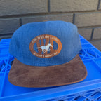 DEADSTOCK 80s/90s Weaver Leather Denim & Suede Snapback miUSA