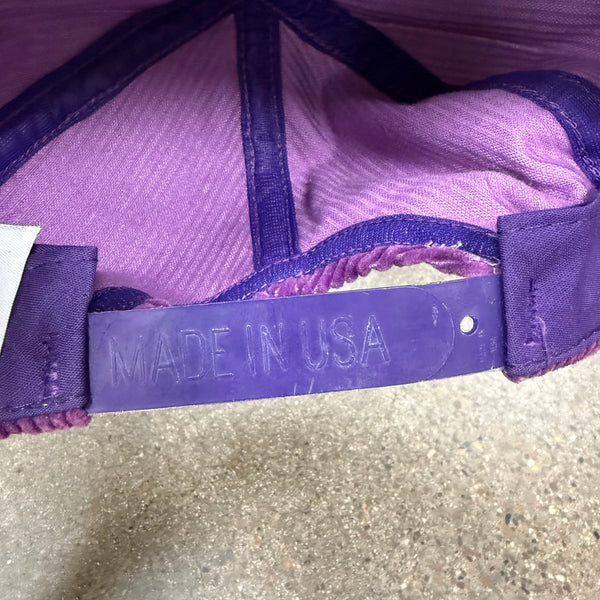 80s Hoosier Racing Purple Corduroy Snapback miUSA