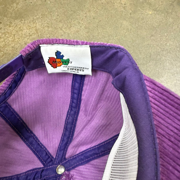 80s Hoosier Racing Purple Corduroy Snapback miUSA