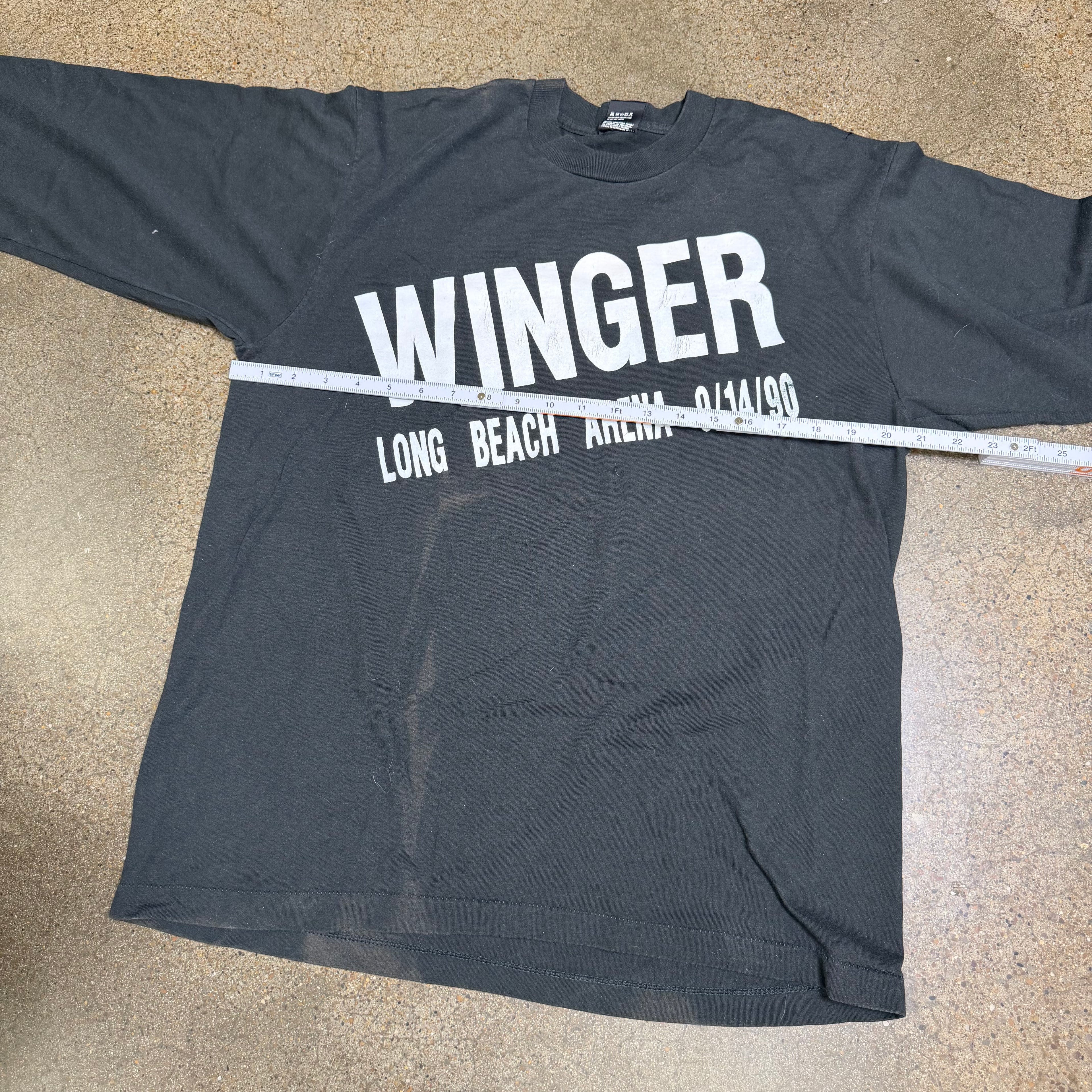 1990 Sunfaded Winger L/S Radio Promo Tee - XL miUSA