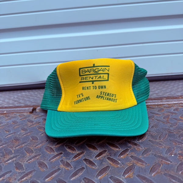Vintage Rental Trucker Hat - Green / Yellow