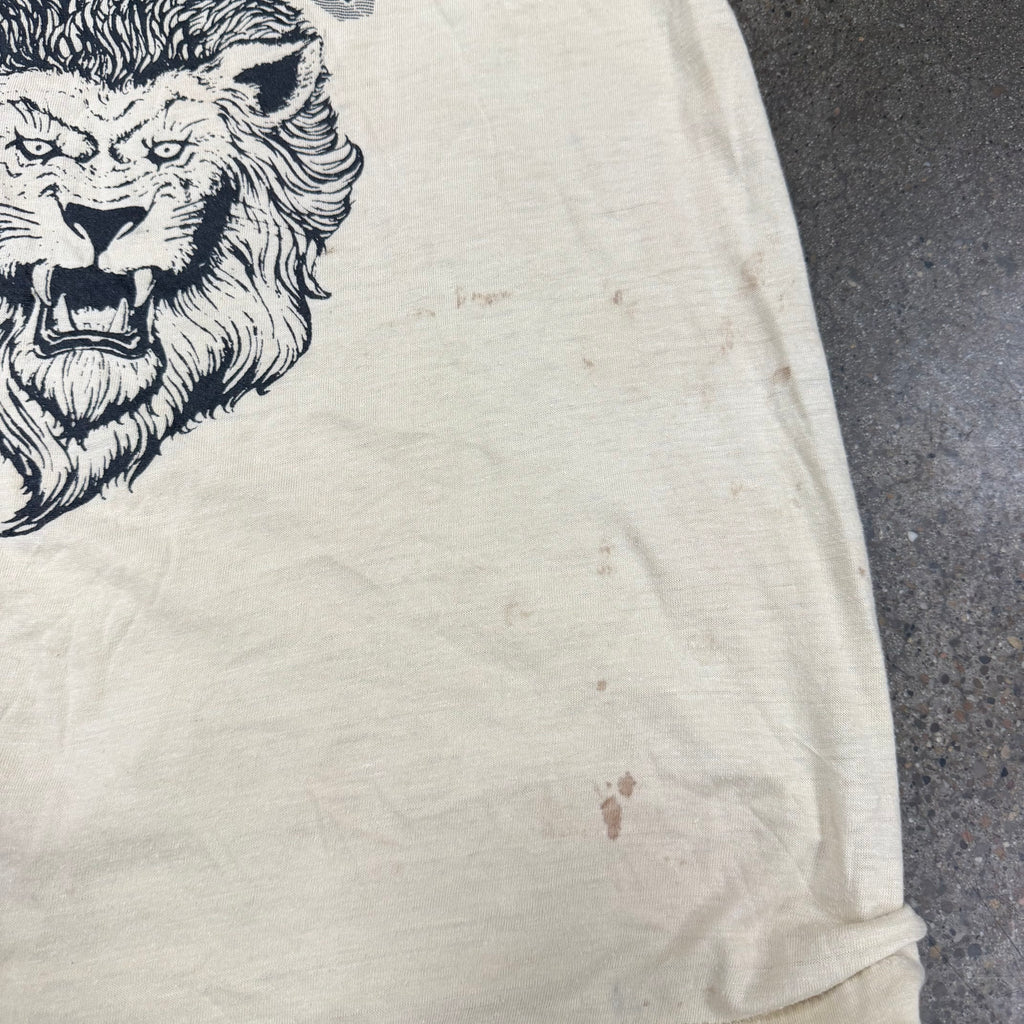 80s Distressed Nashville Litton Lions Single Stitch Tee - M miUSA