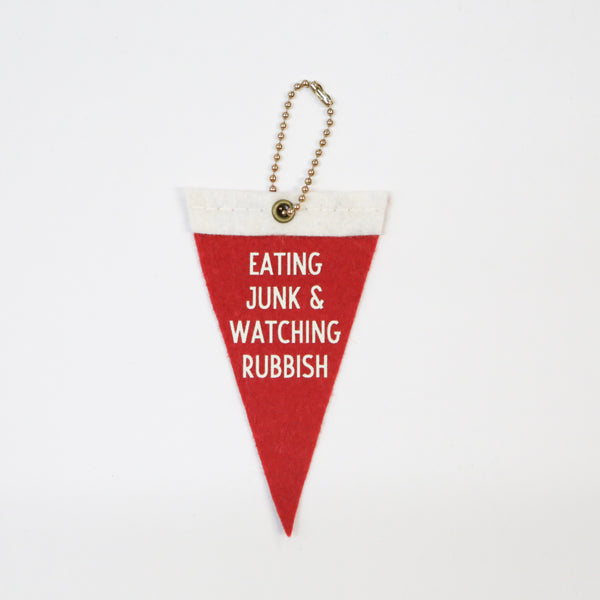 Eating Junk & Watching Rubbish Home Alone Pennant Ornament