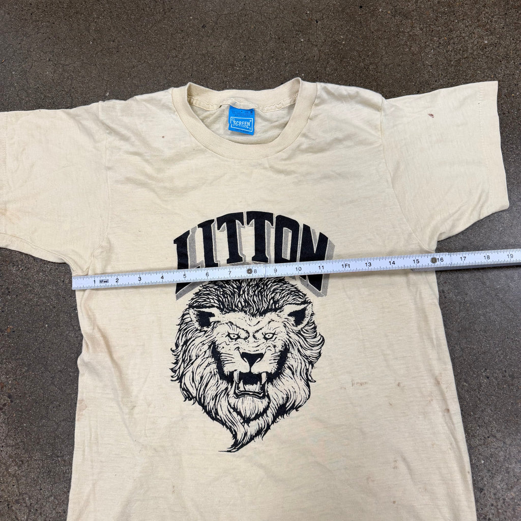 80s Distressed Nashville Litton Lions Single Stitch Tee - M miUSA