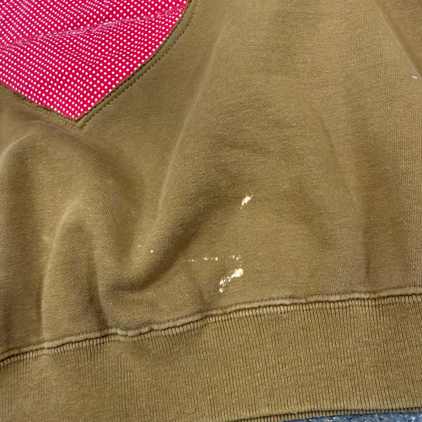 N.B.G. Custom Patch Crewneck - Sungold/Strawberry - 2XL