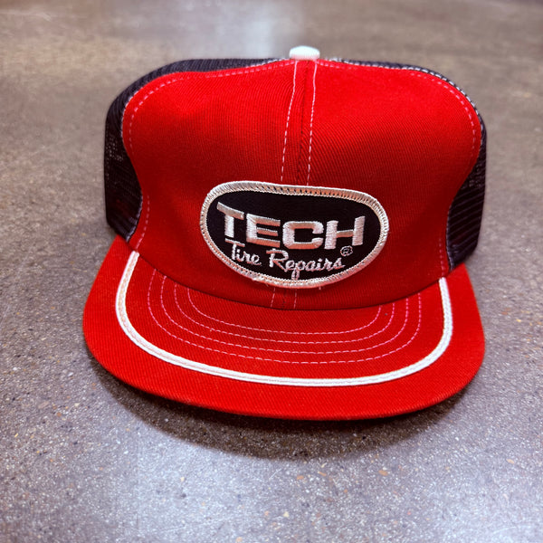 DEADSTOCK 80s Tech Tire Patch Swingster Snapback miUSA