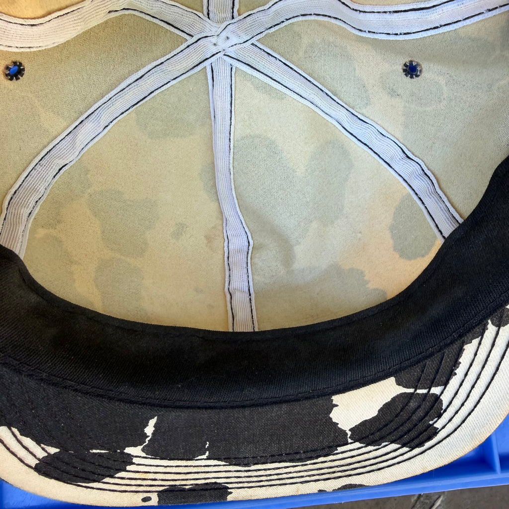 80s Life Cycle Cow Print K-Products Snapback miUSA