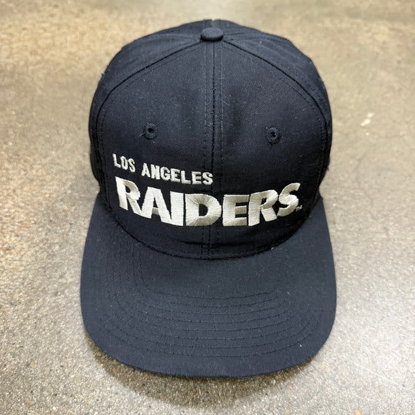 80s AJD Los Angeles Raiders Block Text Snapback