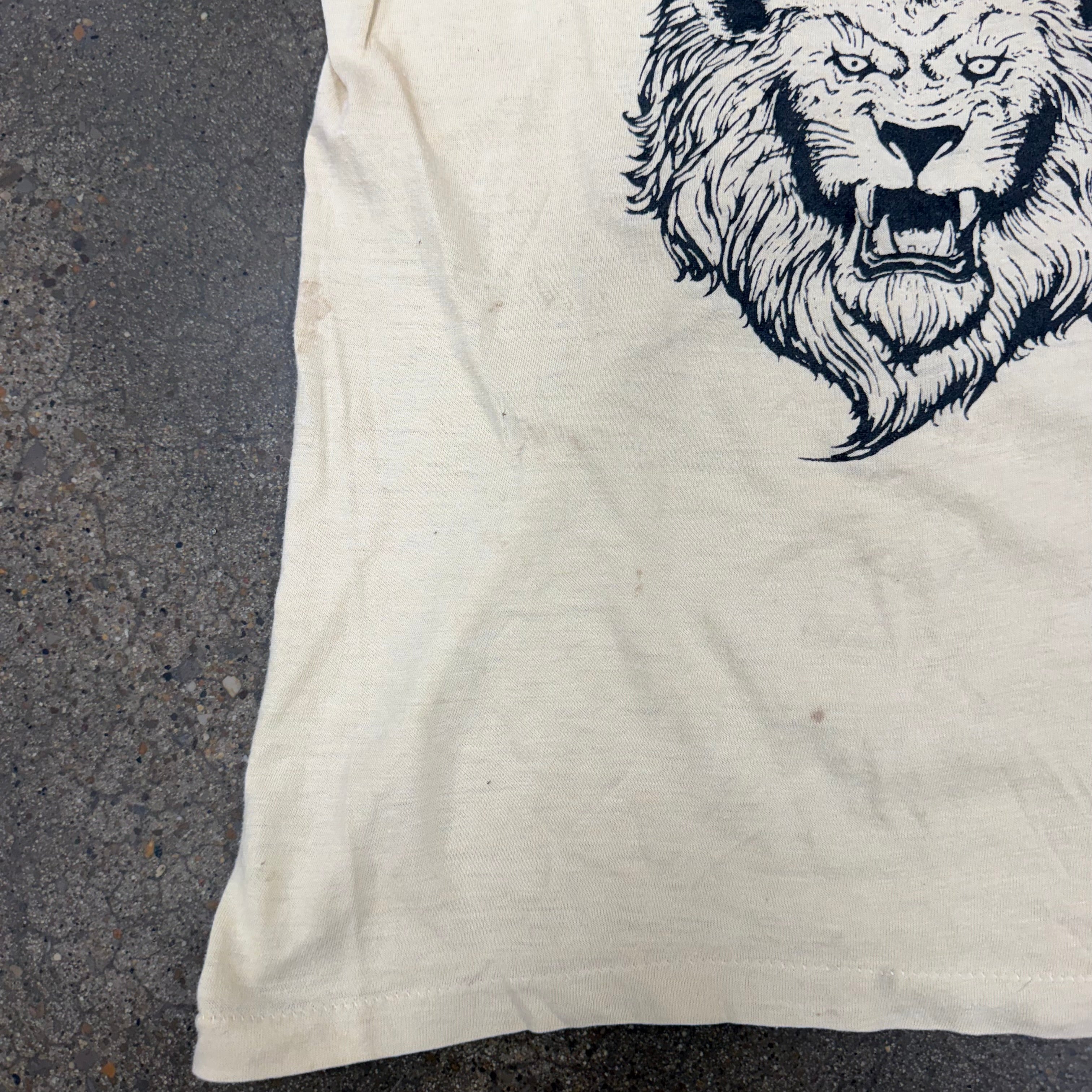 80s Distressed Nashville Litton Lions Single Stitch Tee - M miUSA