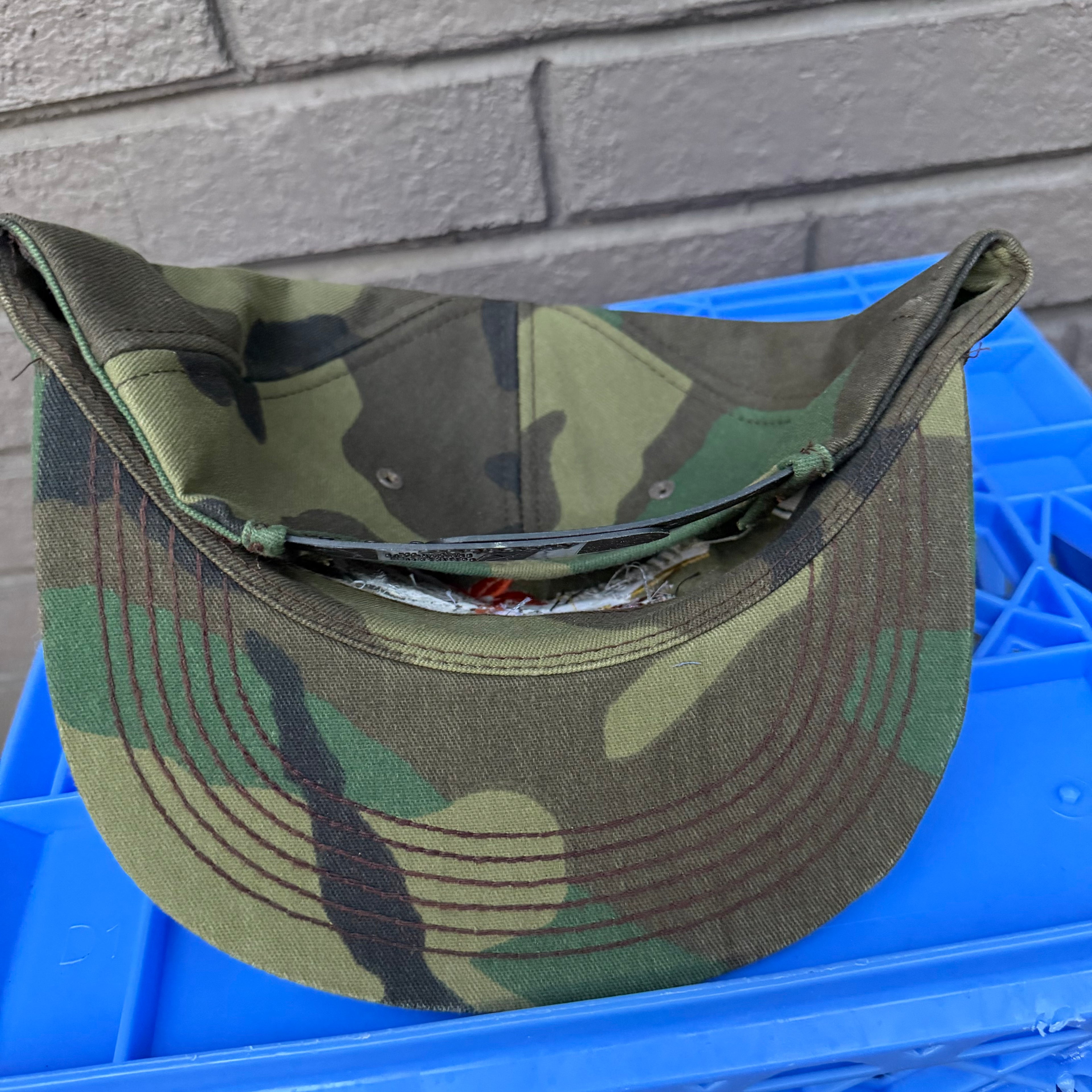 DEADSTOCK 80s Camo Pursuit Pheasant Scene K-Products Snapback miUSA