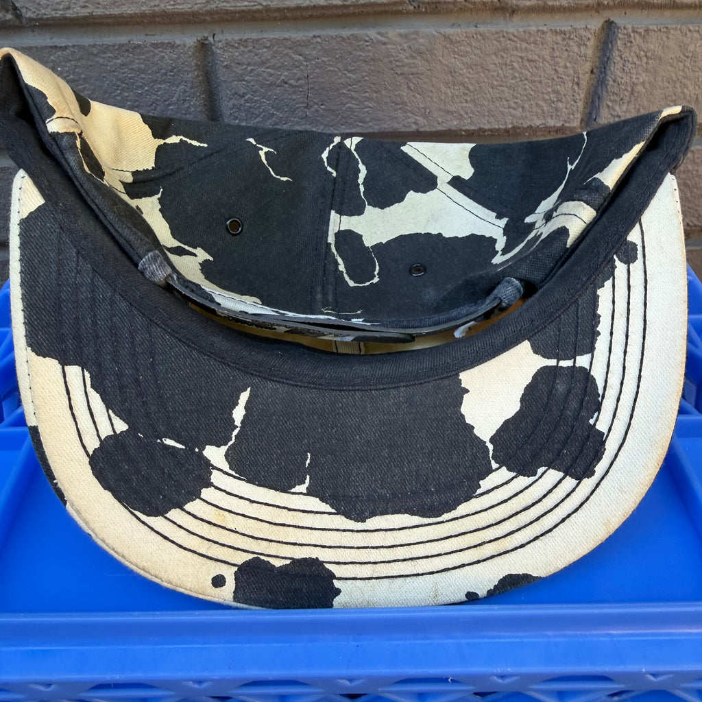 80s Life Cycle Cow Print K-Products Snapback miUSA