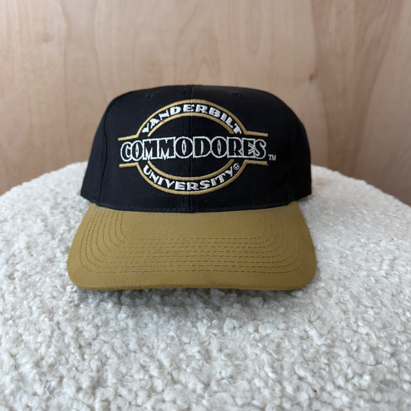 Deadstock 90s Signatures Vandy Two Tone Black/Old Gold Snapback