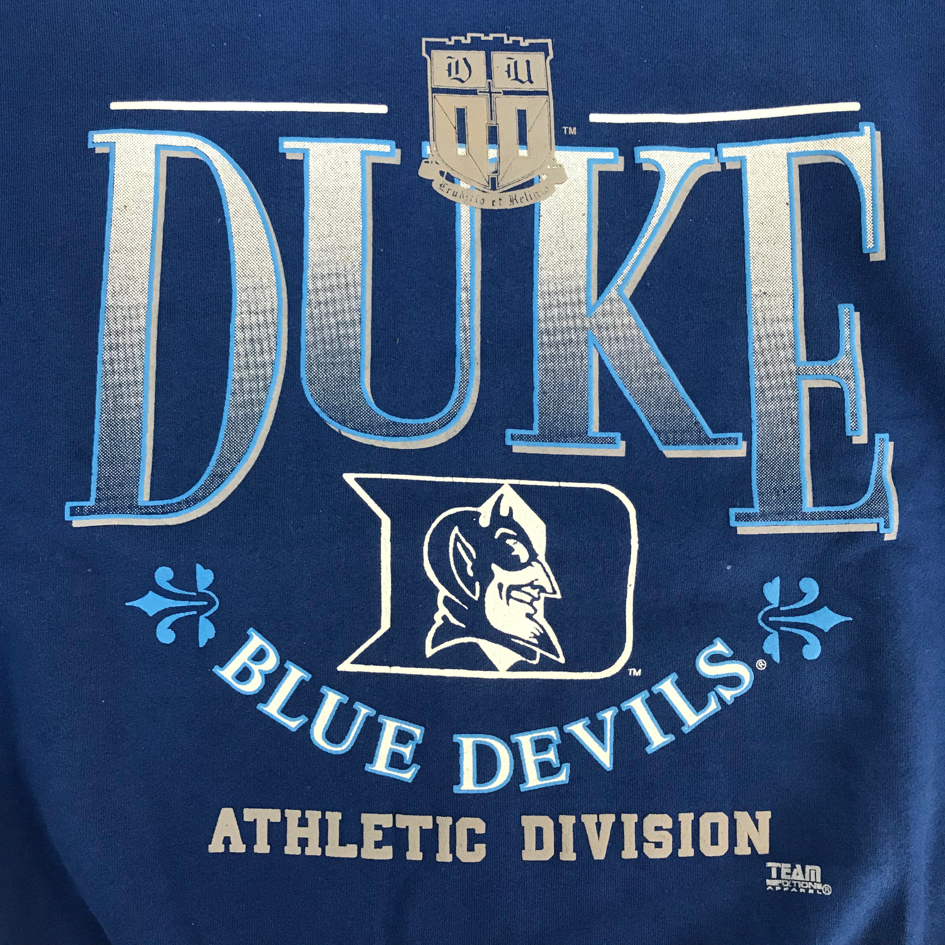 90s Team Edition Duke Big Print Crewneck - XL