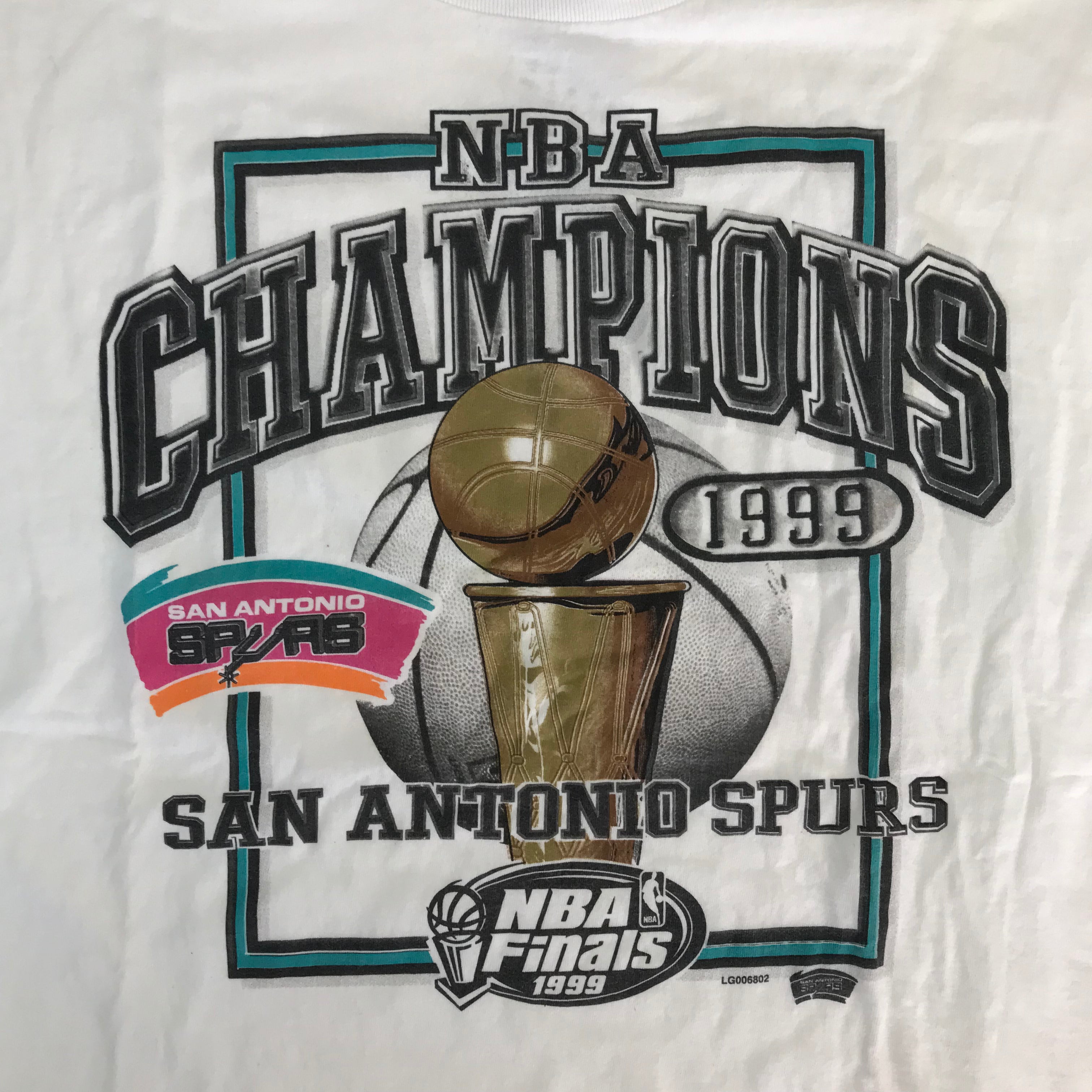 '99 San Antonio Spurs NBA Finals Champions Tee - XL