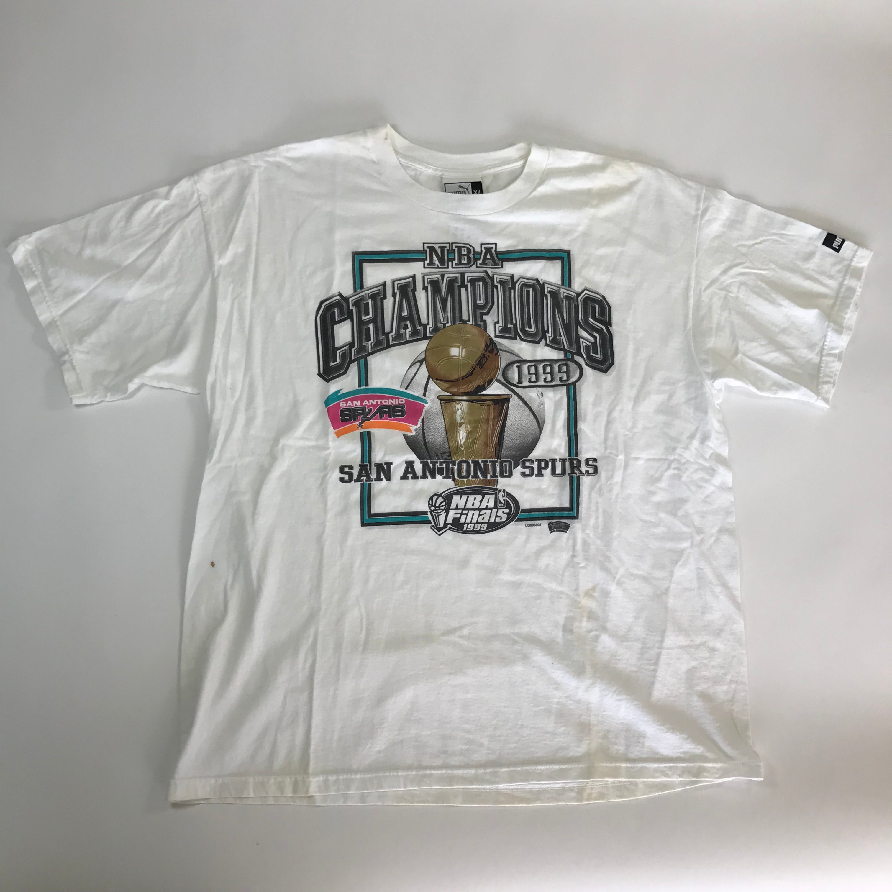 '99 San Antonio Spurs NBA Finals Champions Tee - XL