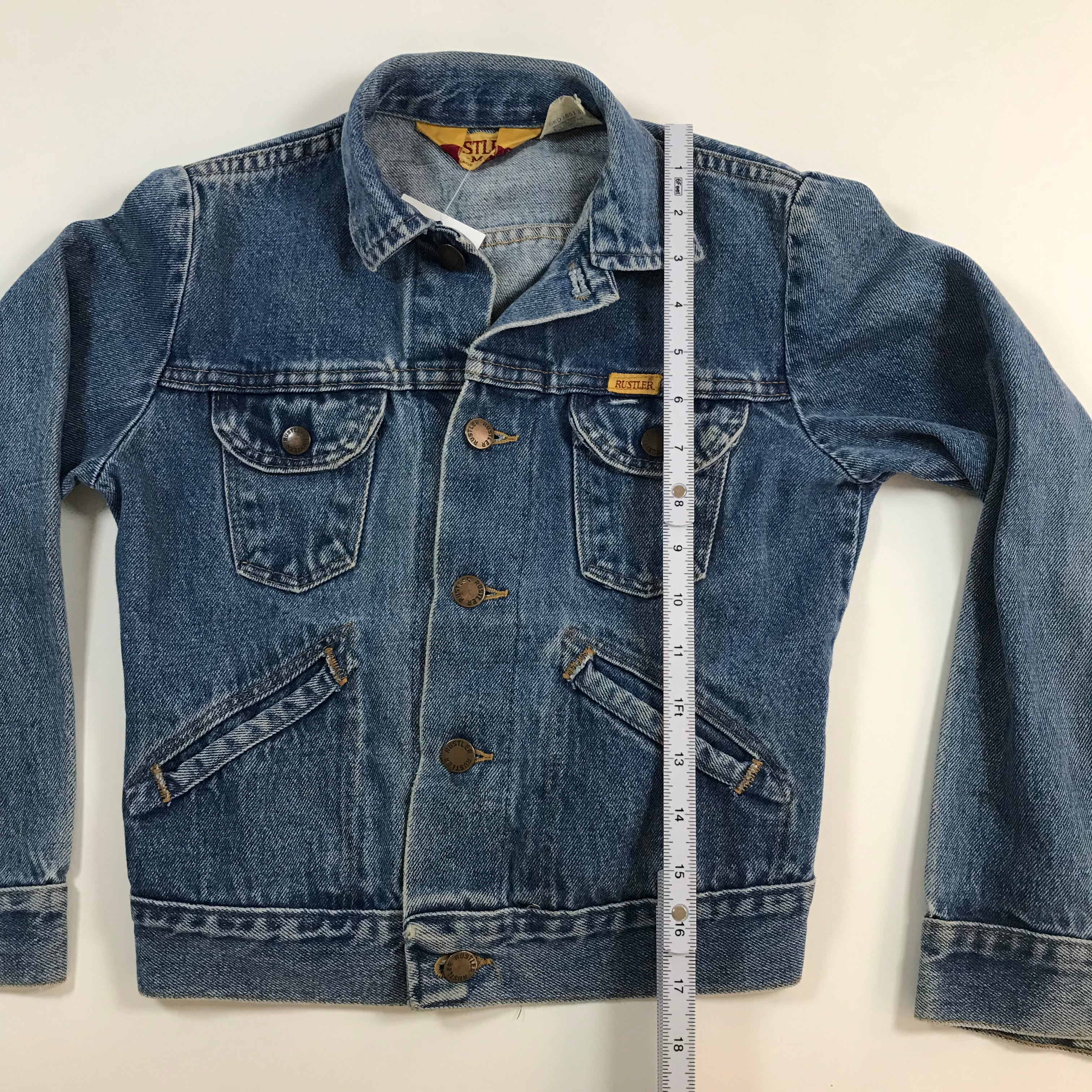 KIDS 80s Rustler Denim Jacket - M miUSA