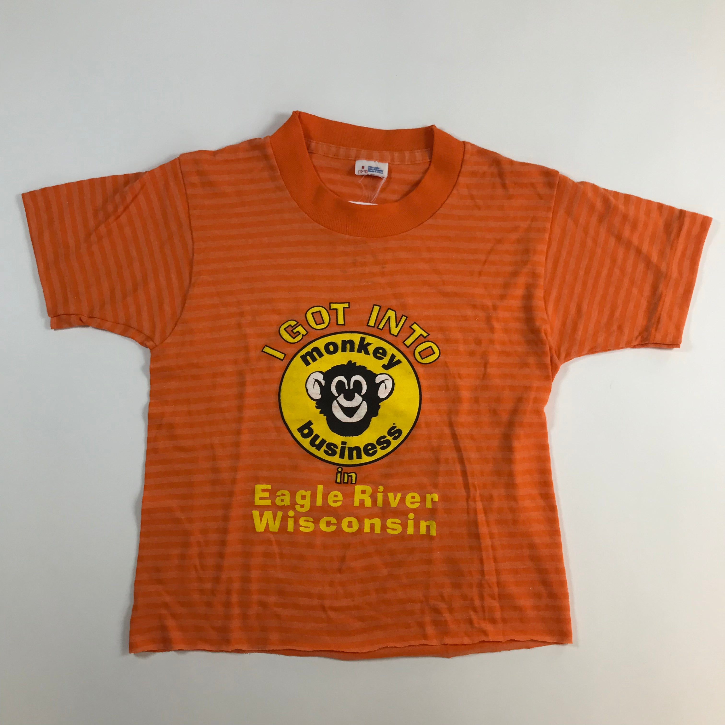 KIDS 90s Monkey Business Ringer Tee - Youth M miUSA