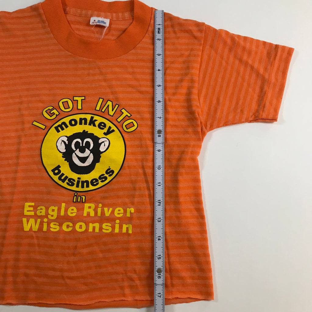 KIDS 90s Monkey Business Ringer Tee - Youth M miUSA