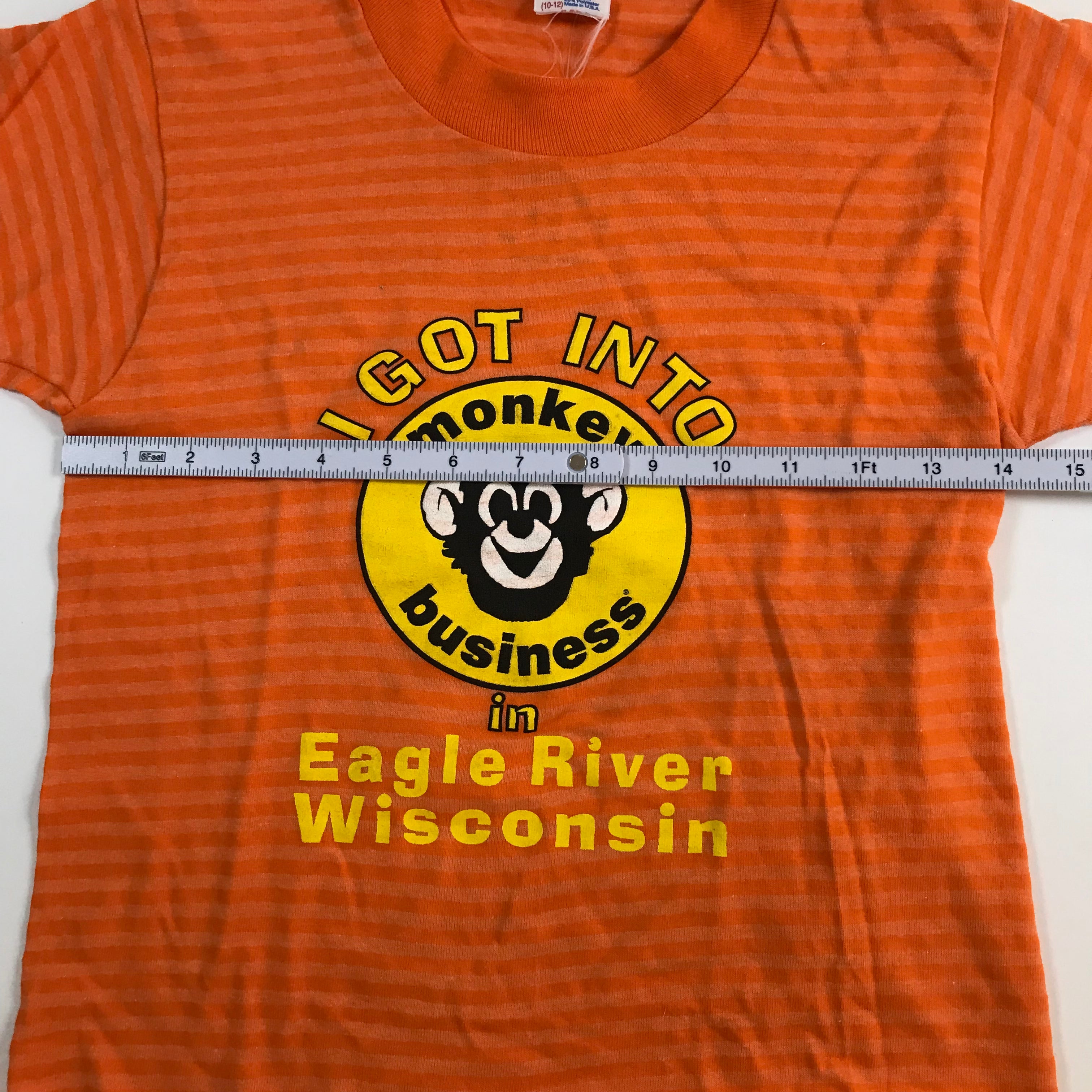 KIDS 90s Monkey Business Ringer Tee - Youth M miUSA
