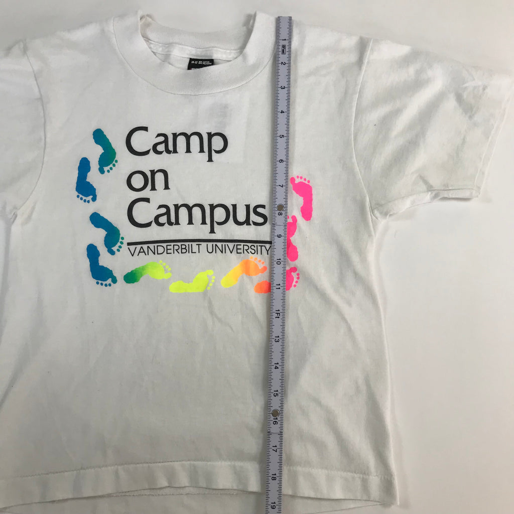 90s Vanderbilt Campus Camp Rainbow Tee - YOUTH M (10/12) miUSA