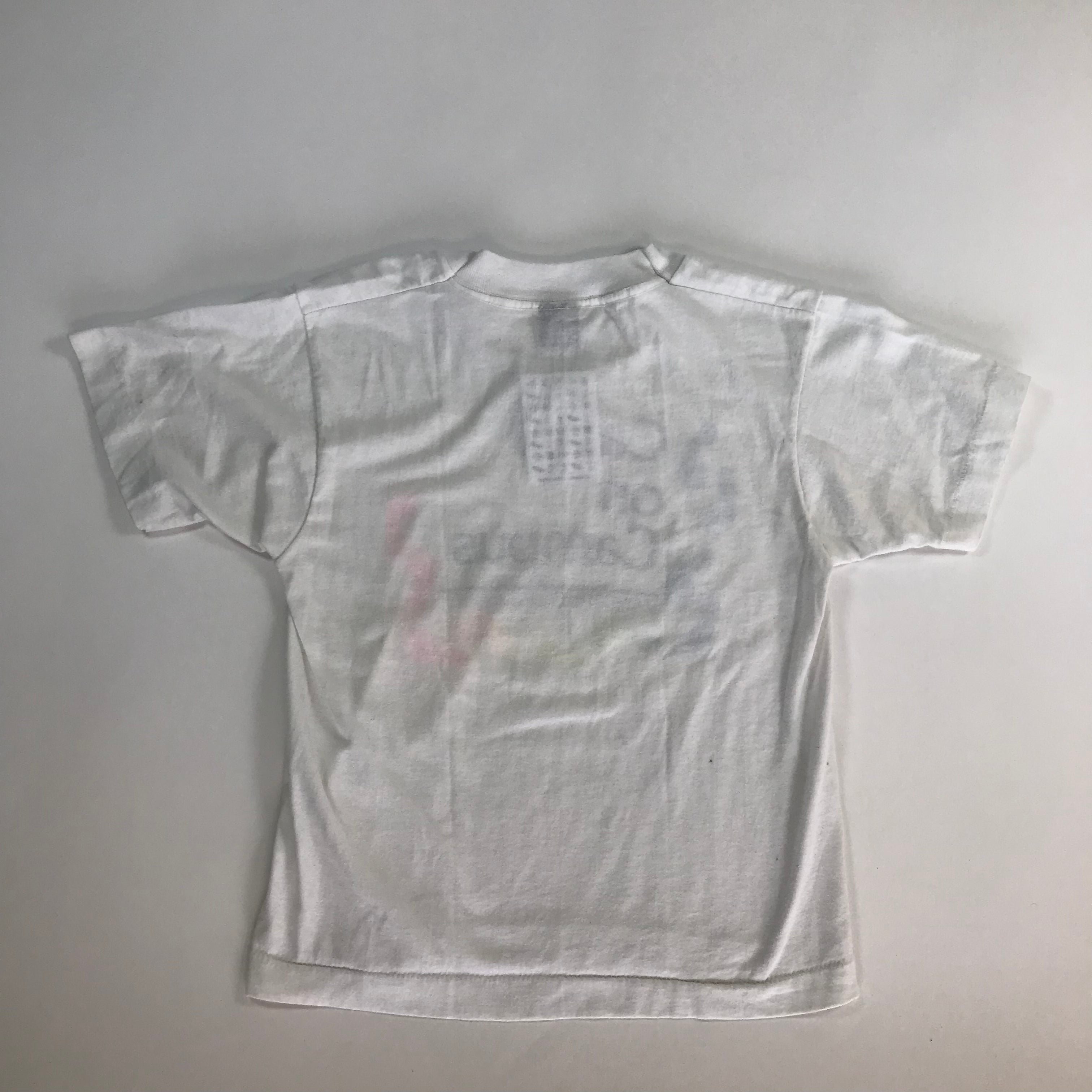 90s Vanderbilt Campus Camp Rainbow Tee - YOUTH M (10/12) miUSA