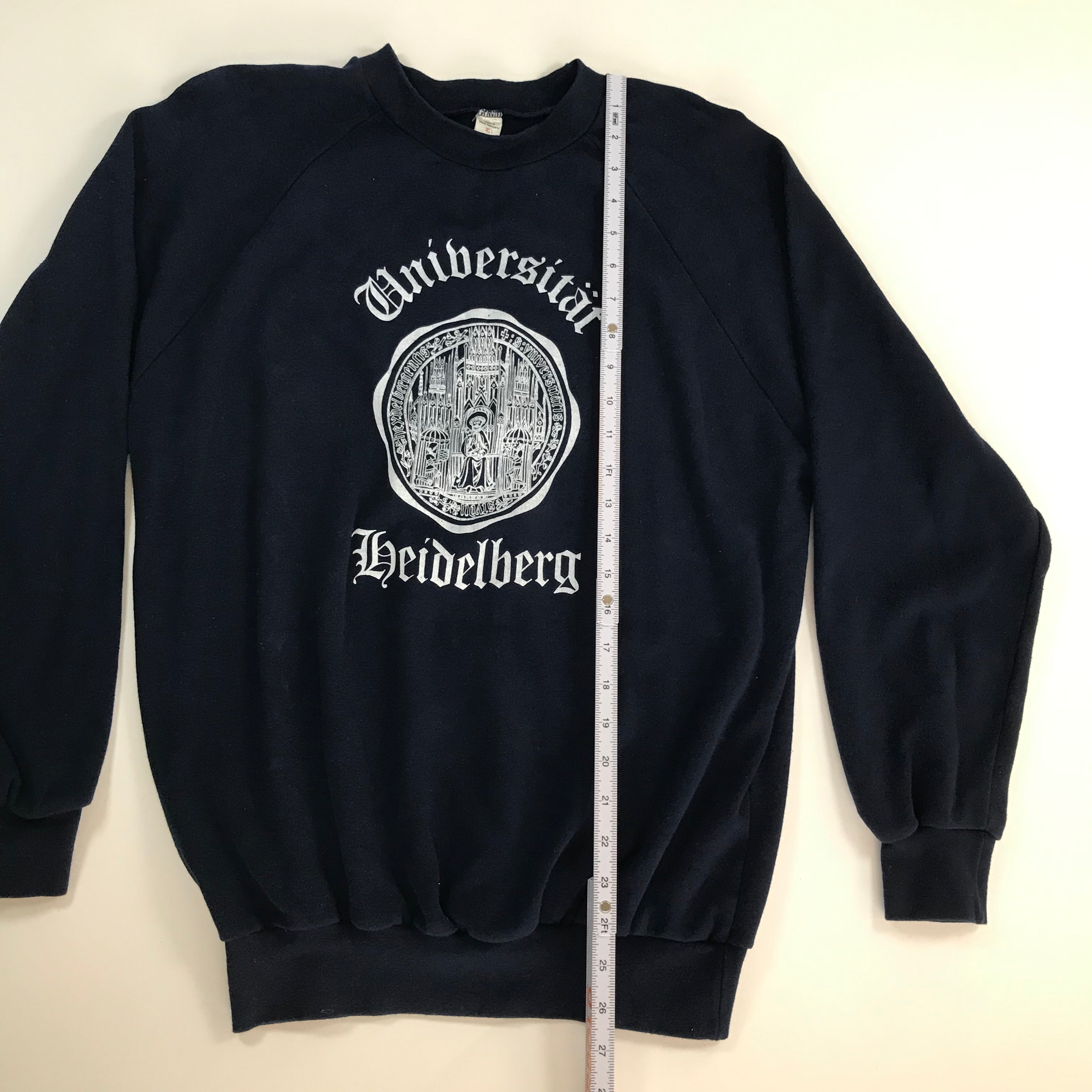 80s University of Heidelberg Raglan Crewneck - XL