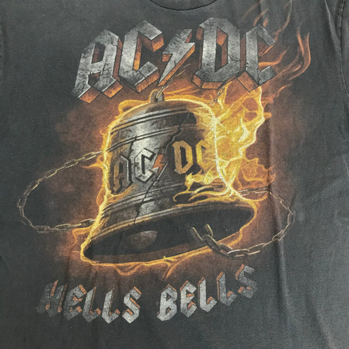 90s Faded AC/DC Hells Bells Big Print Tee - XL miUSA