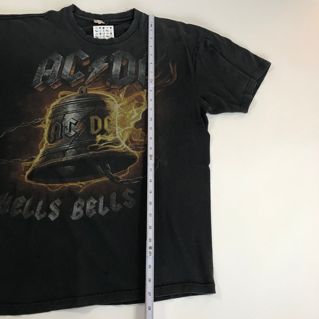 90s Faded AC/DC Hells Bells Big Print Tee - XL miUSA
