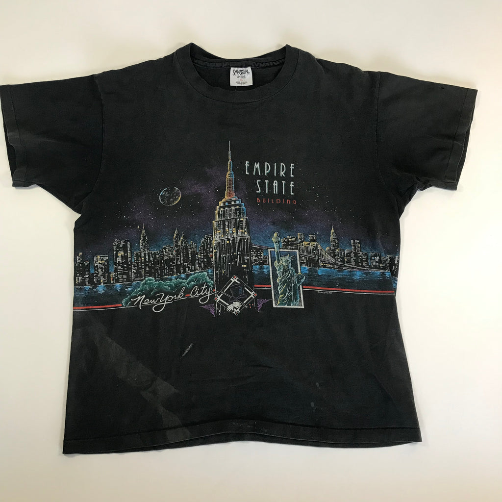 90s Single Stitch San Segal NY Skyline AOP Tee - XL