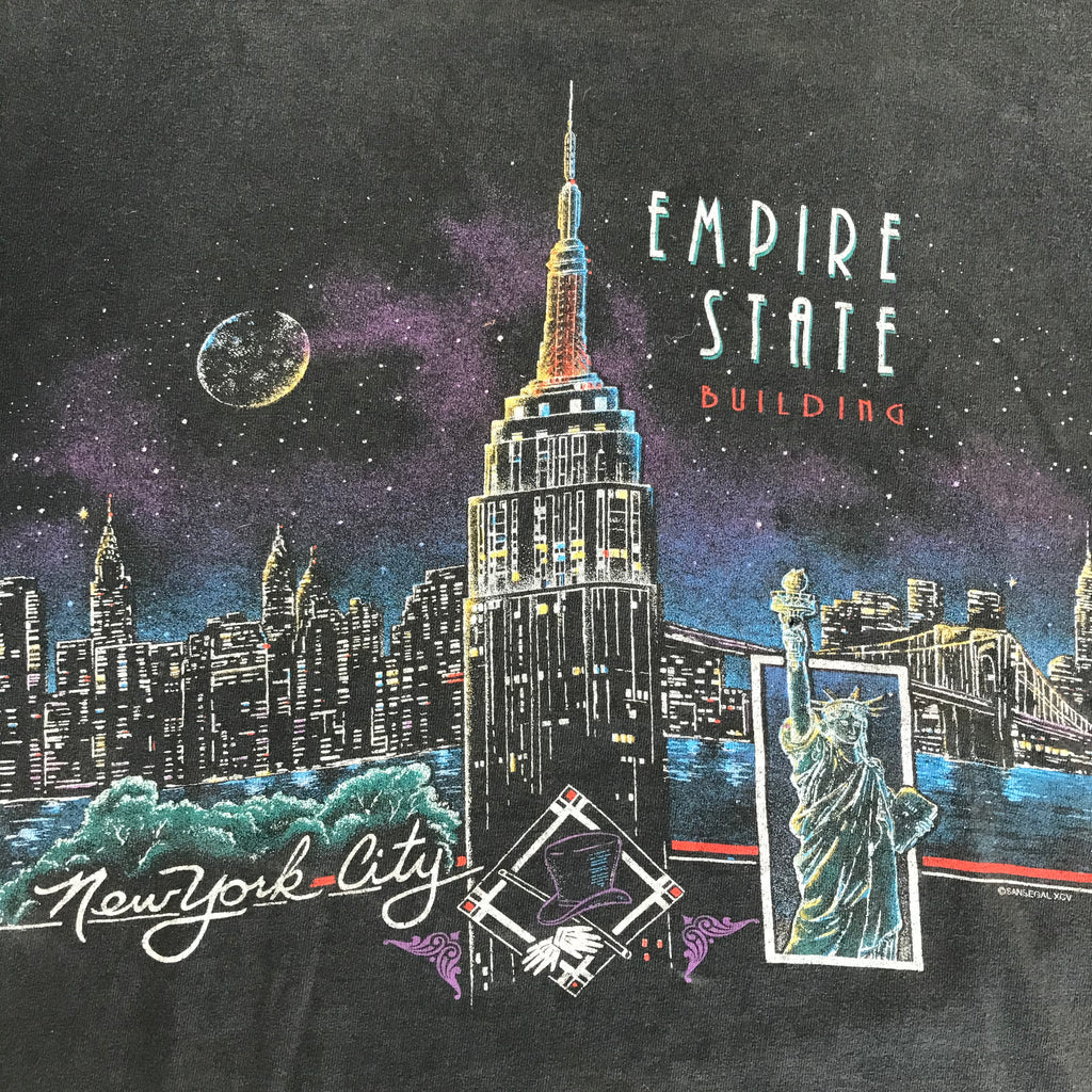 90s Single Stitch San Segal NY Skyline AOP Tee - XL