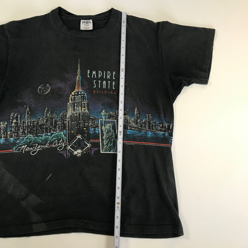 90s Single Stitch San Segal NY Skyline AOP Tee - XL