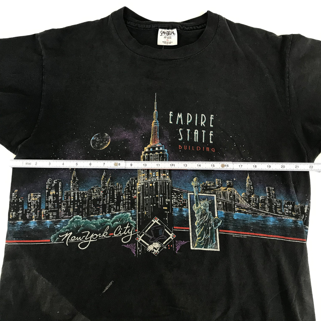 90s Single Stitch San Segal NY Skyline AOP Tee - XL
