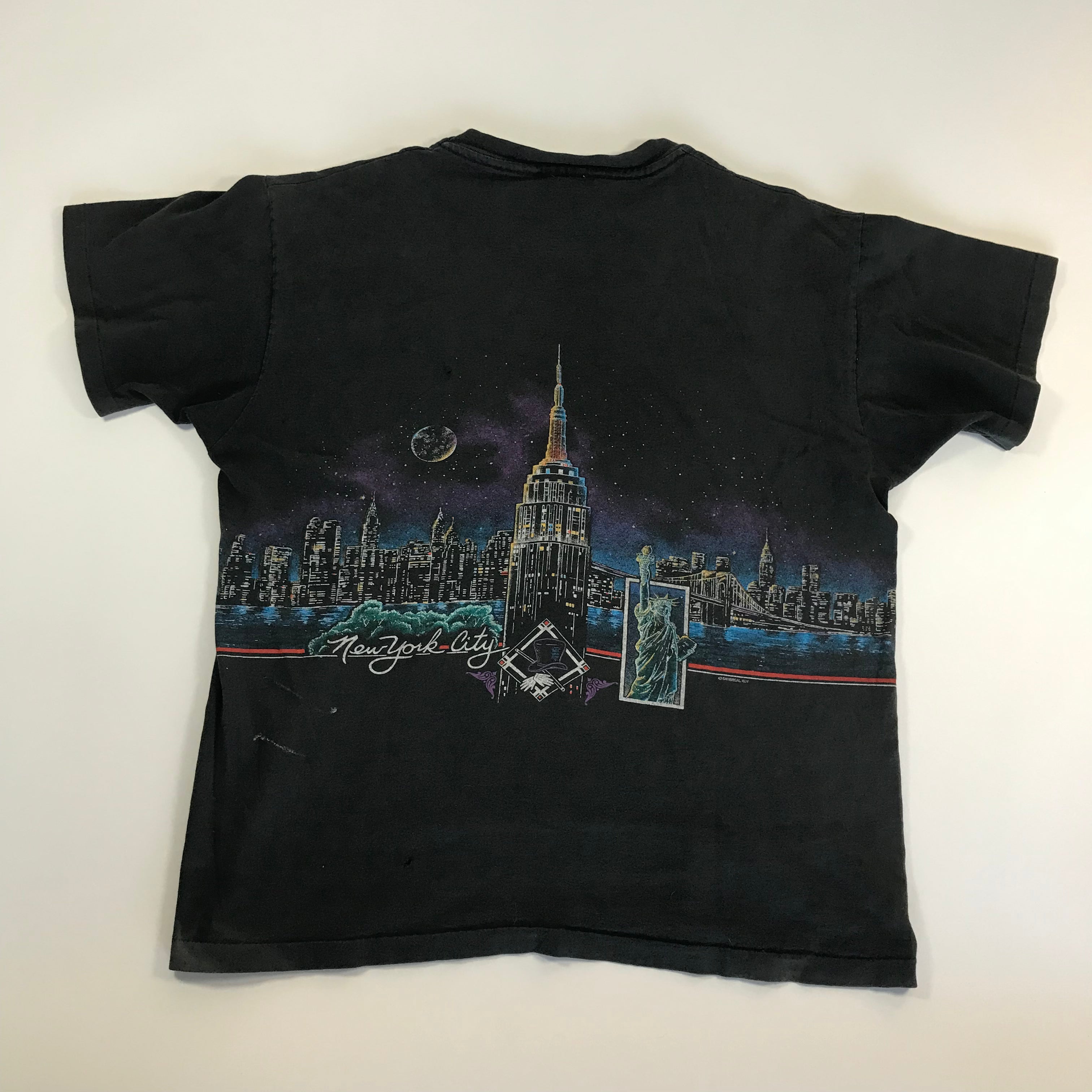 90s Single Stitch San Segal NY Skyline AOP Tee - XL