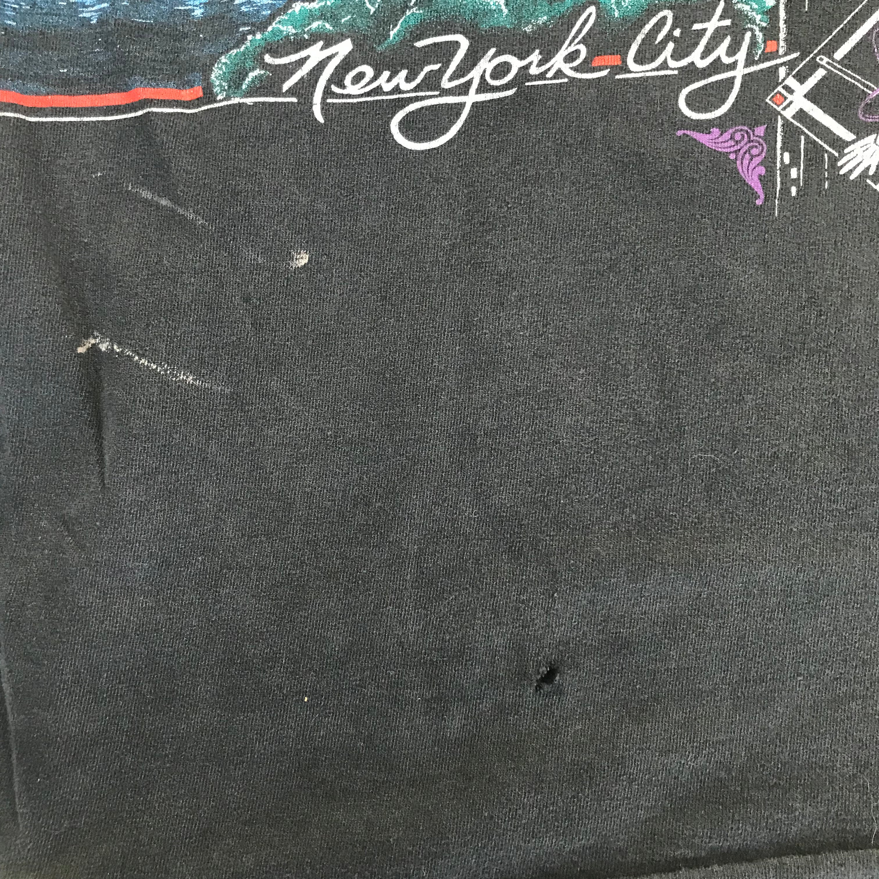 90s Single Stitch San Segal NY Skyline AOP Tee - XL
