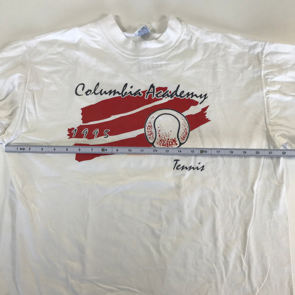 90s Columbia (TN) Academy Tennis Russell L/S Tee - L miUSA