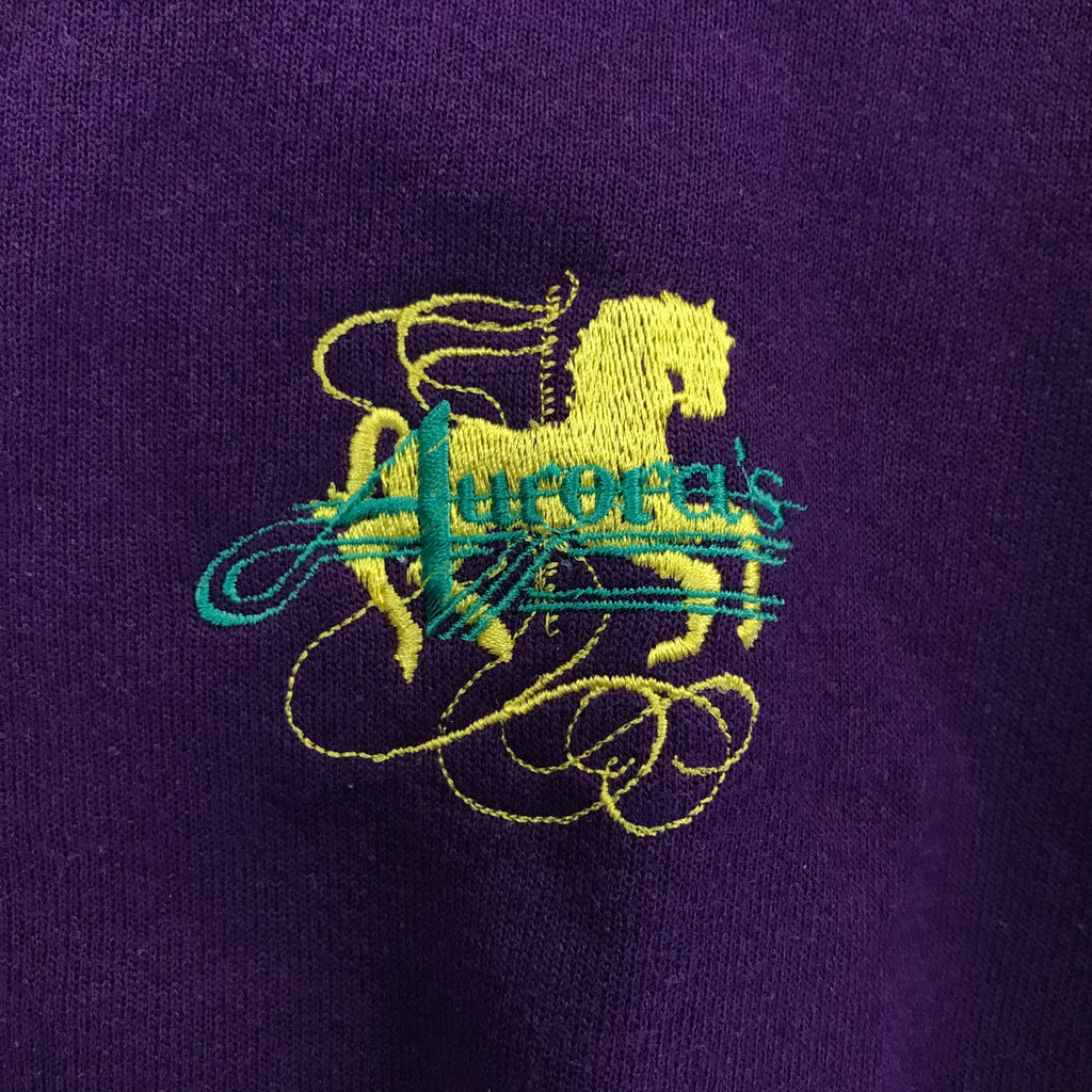 90s DEADSTOCK Aurora's Pizza & Spaghetti House Crewneck - XL