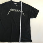 Metallica Silver Print Logo Tee - XL
