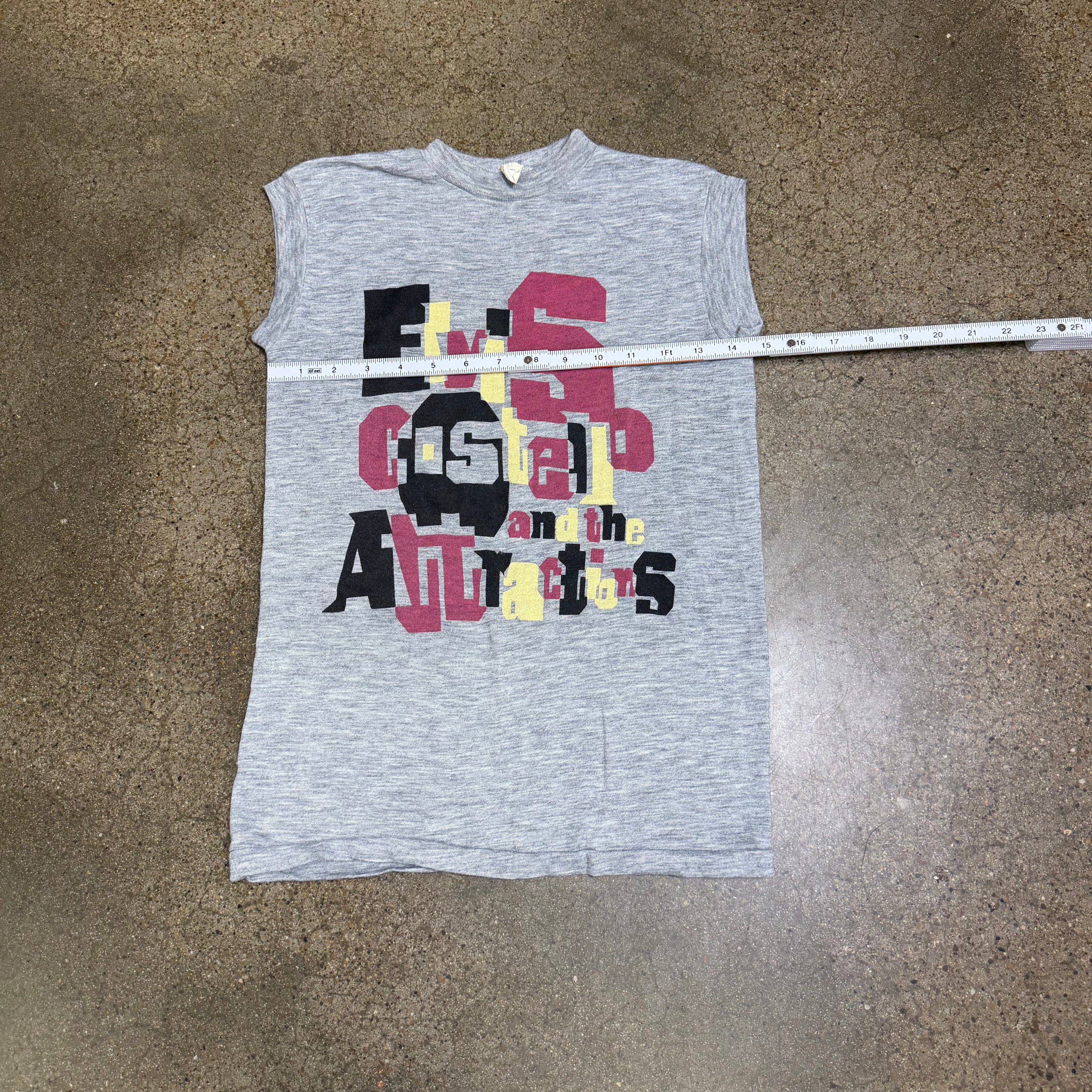1984 Super Soft Sleeveless Elvis Costello Tour Tee - S miUSA